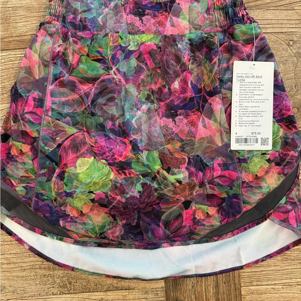 NWT size 4Lululemon Hotty Hot HR Skirt *Long